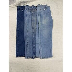 Lot of 4 Men's Denim Jeans Tag Sz 40x29 Lot Includes 3 Wrangler 1 Levi READ